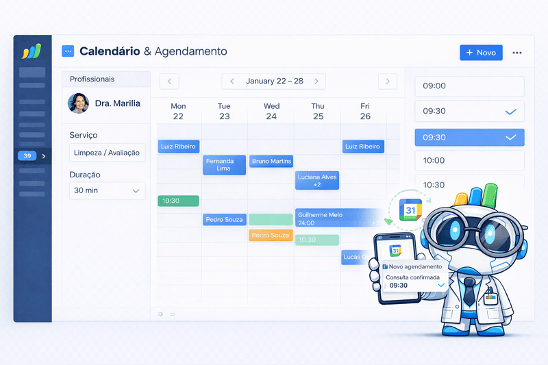 Agendamento de procedimentos 24h